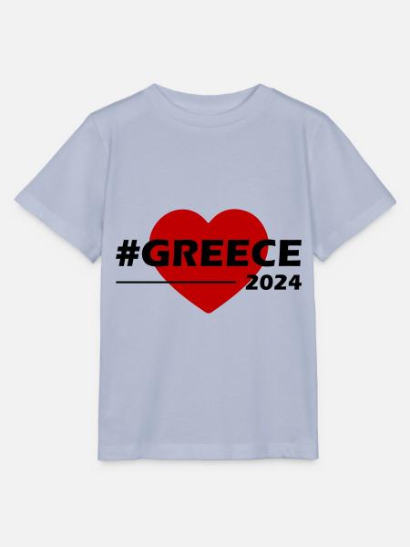Greece 2024 Herz Liebe - Stanley/Stella Kinder T-Shirt MINI CREATOR - Lavendel-Violett