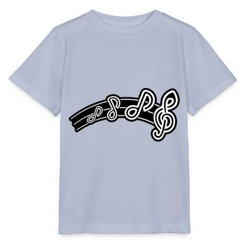 Clé de symbole de notes de musique - T-shirt bio MINI CREATOR Stanley/Stella Enfant - lavande-violet - Devant - Braiden (125cm)