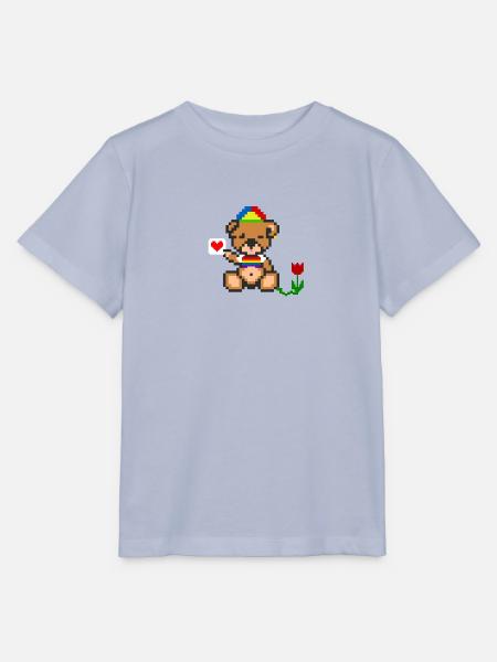 Pixel-Bären-Stolz - Stanley/Stella Kinder T-Shirt MINI CREATOR - Lavendel-Violett