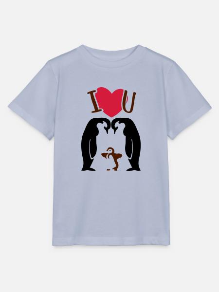 Pinguinfamilie - Pinguin - Eltern - Stanley/Stella Kinder T-Shirt MINI CREATOR - Lavendel-Violett
