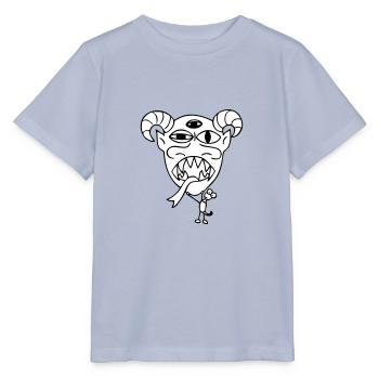 Monster "Maskito" weiss gefuellt - Stanley/Stella Kinder T-Shirt MINI CREATOR  - Lavendel-Violett - Vorne - Braiden (125cm)