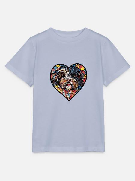Havanese Hund Herz Love - Stanley/Stella Kinder T-Shirt MINI CREATOR - Lavendel-Violett