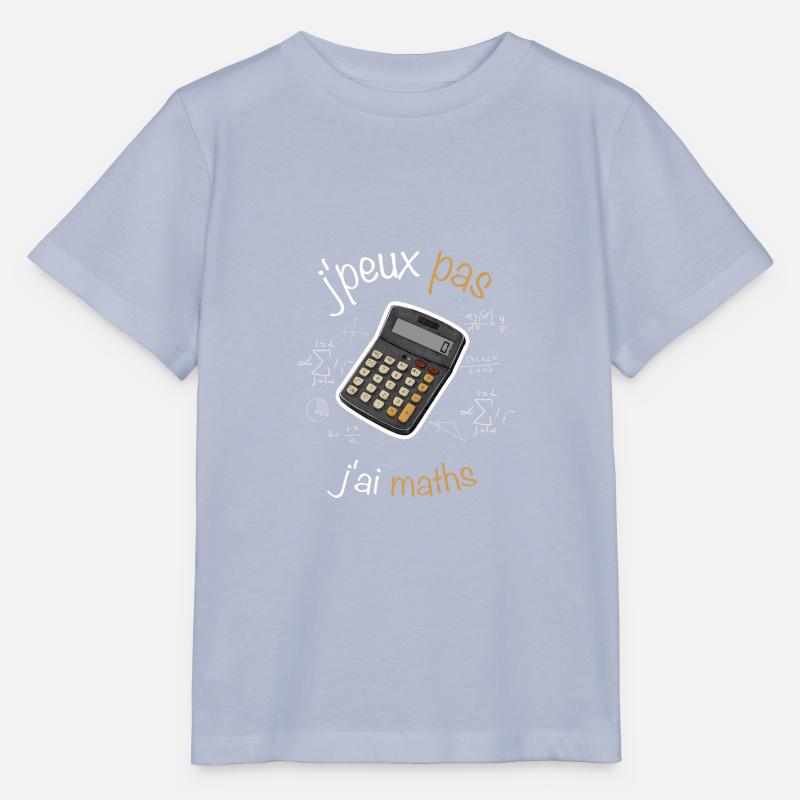 J'peux pas j'ai maths - T-shirt bio MINI CREATOR Stanley/Stella Enfant - lavande-violet