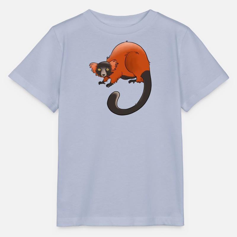 Rufous vari, Lemur oder nichts - Stanley/Stella Kinder T-Shirt MINI CREATOR  - Lavendel-Violett