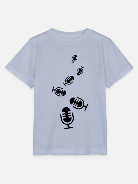 Mikrofon Symbol - Stanley/Stella Kinder T-Shirt MINI CREATOR - Lavendel-Violett