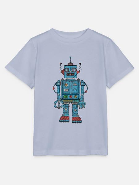 vintage robot - Stanley/Stella Kinder T-Shirt MINI CREATOR - Lavendel-Violett