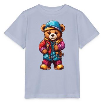 Teddybär / Kuscheltier / Stofftier / Geschenkidee - Stanley/Stella Kinder T-Shirt MINI CREATOR  - Lavendel-Violett - Vorne - Braiden (125cm)