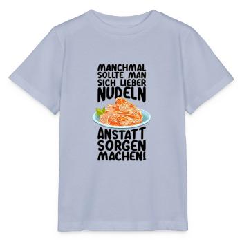 Statt Sorgen Nudeln machen - Stanley/Stella Kinder T-Shirt MINI CREATOR  - Lavendel-Violett - Vorne - Braiden (125cm)