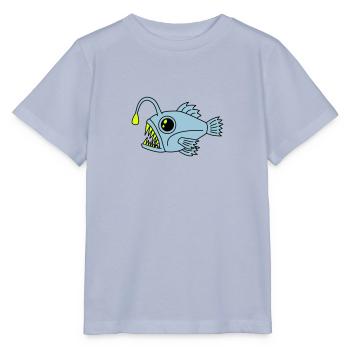 Lanternfish Poisson-grenouille des grands fonds Poisson prédateur Graphique - T-shirt bio MINI CREATOR Stanley/Stella Enfant - lavande-violet - Devant - Braiden (125cm)