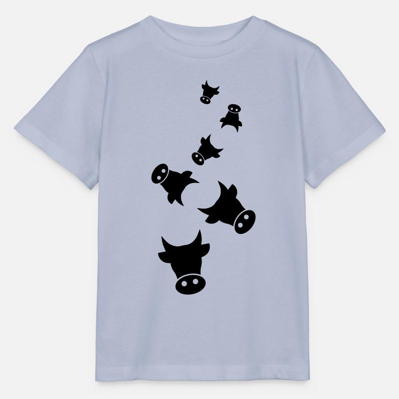 Vache à tête de bovin - T-shirt bio MINI CREATOR Stanley/Stella Enfant - lavande-violet