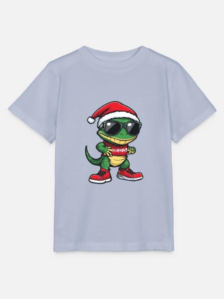 Echse Gecko Weihnachten Ugly Christmas - Stanley/Stella Kinder T-Shirt MINI CREATOR  - Lavendel-Violett