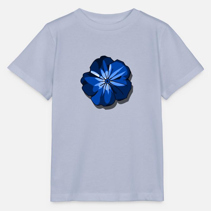 Blå blomma - T-shirt MINI CREATOR barn från Stanley/Stella - lavendel-violett