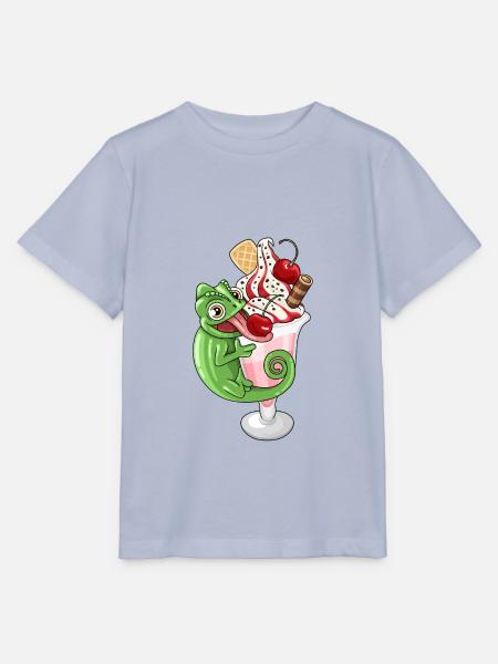 Eisbecher mit Chamäleon - Stanley/Stella Kinder T-Shirt MINI CREATOR - Lavendel-Violett