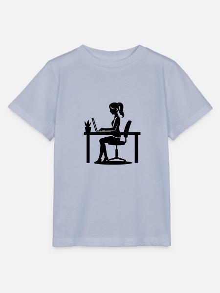 Frau Computer Job - Stanley/Stella Kinder T-Shirt MINI CREATOR - Lavendel-Violett