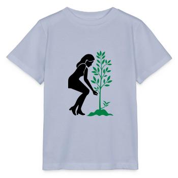 Planting Nature Conservation Tree - Stanley/Stella MINI CREATOR Kids’ T-Shirt - lavender-violet - Front - Braiden (125cm)