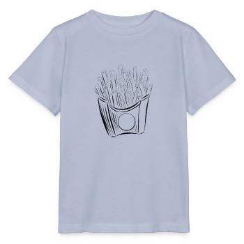 Fries bag, fast food, potato spades - Stanley/Stella MINI CREATOR Kids’ T-Shirt - lavender-violet - Front - Braiden (125cm)