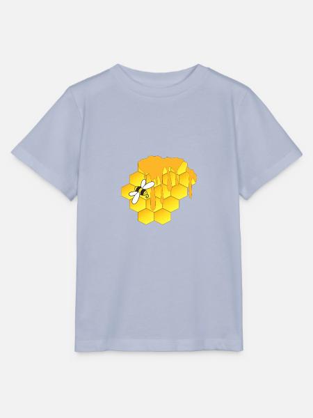 Honigbiene, Wabe - Stanley/Stella Kinder T-Shirt MINI CREATOR - Lavendel-Violett