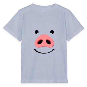 Nez de cochon visage heureux. Nez d’un cochon. - T-shirt bio MINI CREATOR Stanley/Stella Enfant - lavande-violet - Devant - Braiden (125cm)