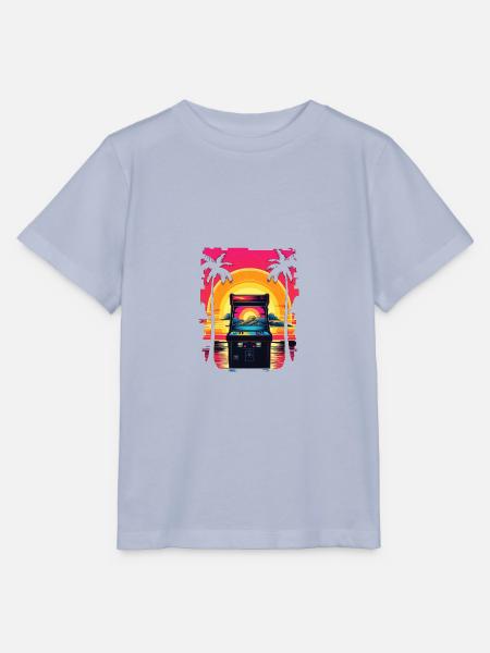 Pixel-Arcade-Controller Konsolenspieler-Abenteuer - Stanley/Stella Kinder T-Shirt MINI CREATOR  - Lavendel-Violett