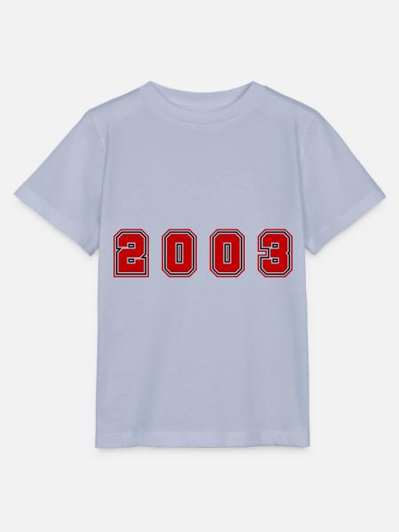 2003 Jahr Zahl - Stanley/Stella Kinder T-Shirt MINI CREATOR  - Lavendel-Violett