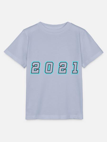 2021 Jahr Zahl - Stanley/Stella Kinder T-Shirt MINI CREATOR - Lavendel-Violett