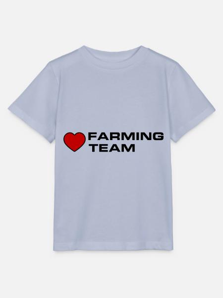 Farming Team Herz - Stanley/Stella Kinder T-Shirt MINI CREATOR - Lavendel-Violett