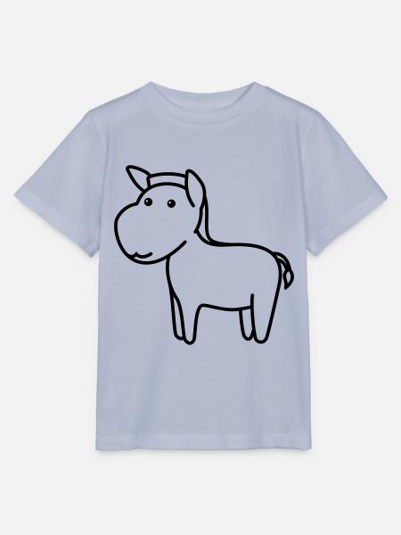 Esel Comic Tier - Stanley/Stella Kinder T-Shirt MINI CREATOR - Lavendel-Violett