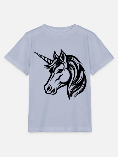 Einhorn Kopf - Stanley/Stella Kinder T-Shirt MINI CREATOR - Lavendel-Violett