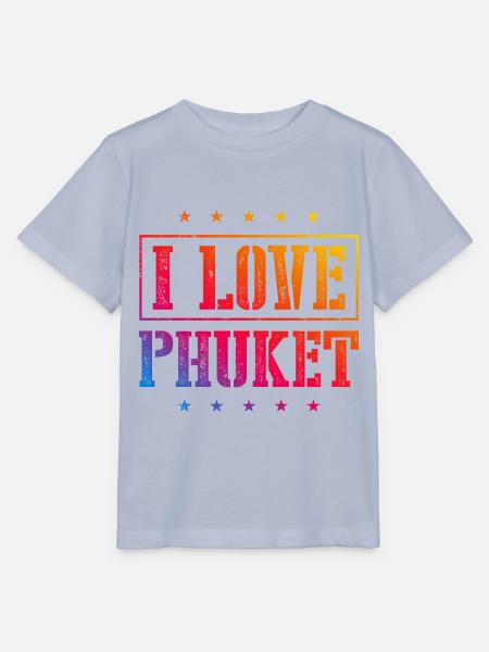 I Love Phuket - Stanley/Stella Kinder T-Shirt MINI CREATOR - Lavendel-Violett