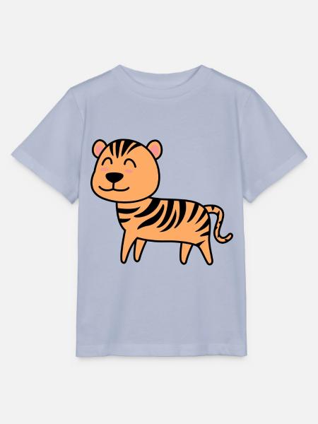 Tiger Comic Tier - Stanley/Stella Kinder T-Shirt MINI CREATOR - Lavendel-Violett