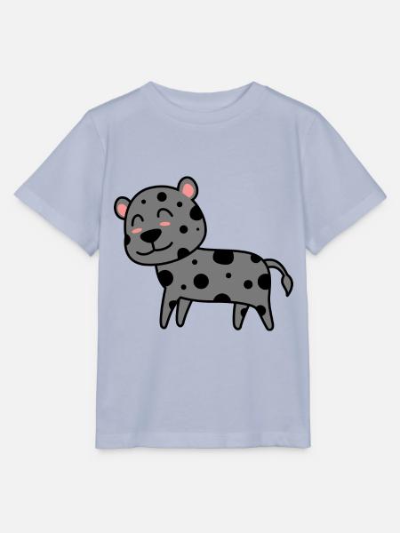 Leopard Comic Tier - Stanley/Stella Kinder T-Shirt MINI CREATOR - Lavendel-Violett