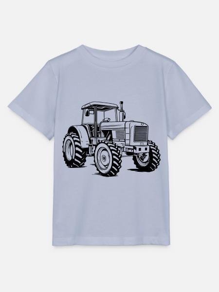 Traktor Symbol Silhouette - Stanley/Stella Kinder T-Shirt MINI CREATOR - Lavendel-Violett
