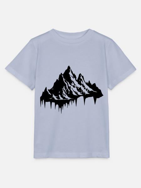 Berg Silhouette - Stanley/Stella Kinder T-Shirt MINI CREATOR  - Lavendel-Violett