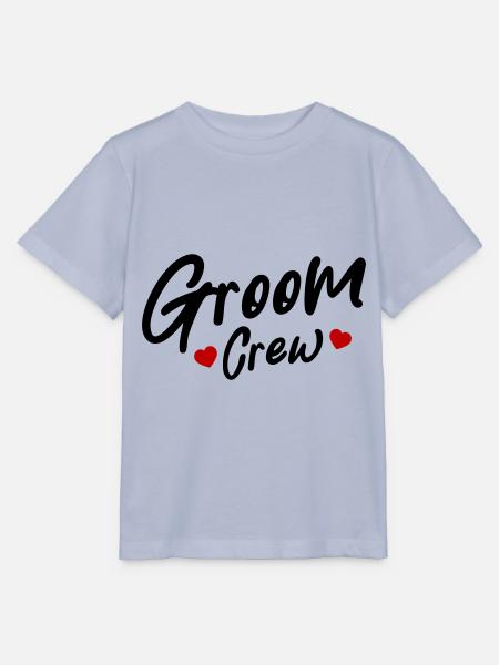 Groom Crew Herz - Stanley/Stella Kinder T-Shirt MINI CREATOR - Lavendel-Violett