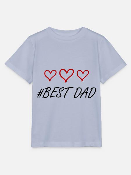Best Dad Herz Liebe - Stanley/Stella Kinder T-Shirt MINI CREATOR - Lavendel-Violett