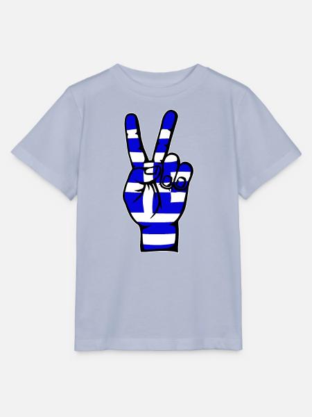 Griechenland Flagge Frieden Victory Symbol - Stanley/Stella Kinder T-Shirt MINI CREATOR - Lavendel-Violett