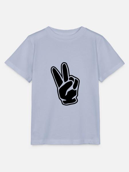 hand peace symbol 1 - Stanley/Stella Kinder T-Shirt MINI CREATOR - Lavendel-Violett