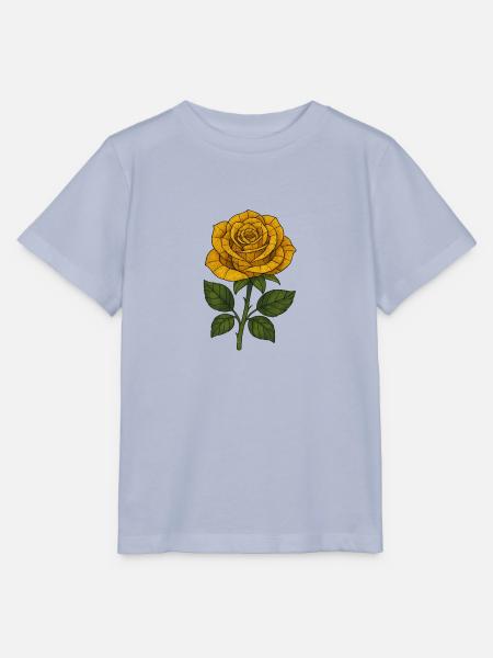 Gelbe Mosaik-Rose - Stanley/Stella Kinder T-Shirt MINI CREATOR  - Lavendel-Violett