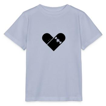 Minimal Skateboard - Heart Logo Design / Icon - Stanley/Stella MINI CREATOR Kids’ T-Shirt - lavender-violet - Front - Braiden (125cm)