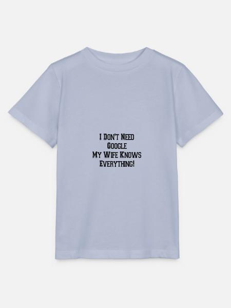I Don t Need Google My Wife Knows Everything - Stanley/Stella Kinder T-Shirt MINI CREATOR  - Lavendel-Violett