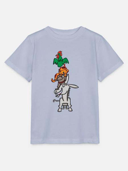 Bremer Stadtmusikanten, vier tierische Freunde - Stanley/Stella Kinder T-Shirt MINI CREATOR  - Lavendel-Violett