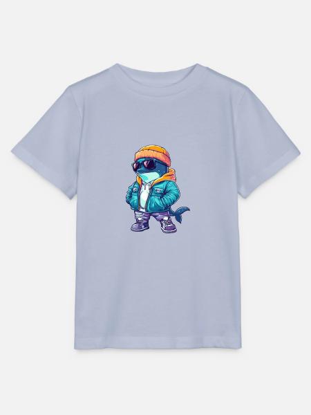 Delfin Winter - Stanley/Stella Kinder T-Shirt MINI CREATOR  - Lavendel-Violett