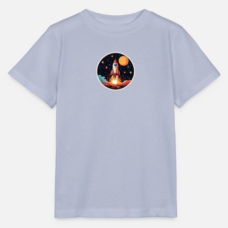 Fusée spatiale - T-shirt bio MINI CREATOR Stanley/Stella Enfant - lavande-violet