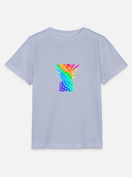 Bunte Ananas Regenbogen cool Geschenkidee - Stanley/Stella Kinder T-Shirt MINI CREATOR - Lavendel-Violett