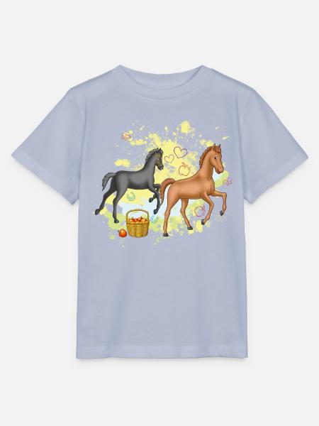 Bibi und Tina 'Fohlen Felix und Fatima' - Stanley/Stella Kinder T-Shirt MINI CREATOR  - Lavendel-Violett