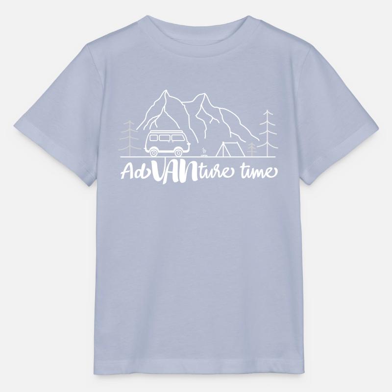 Camping Van-Life Advanturetime - T-shirt bio MINI CREATOR Stanley/Stella Enfant - lavande-violet