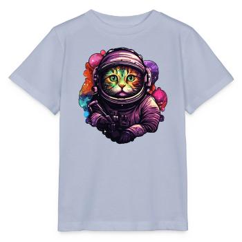 Astro Cat - Stanley/Stella MINI CREATOR Kids’ T-Shirt - lavender-violet - Front - Braiden (125cm)