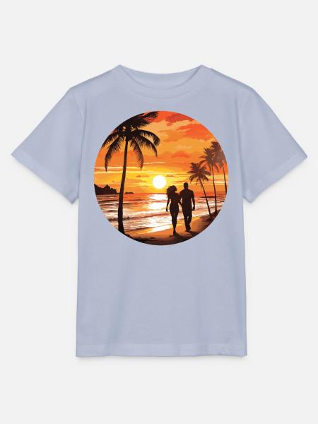 Strand Romantisches Paar - Stanley/Stella Kinder T-Shirt MINI CREATOR - Lavendel-Violett