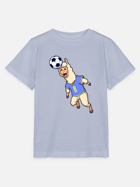 Comic Lama spielt Fußball - Stanley/Stella Kinder T-Shirt MINI CREATOR  - Lavendel-Violett