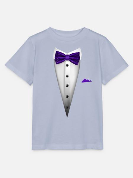 Smoking-Design mit Fliege für Hochzeiten und - Stanley/Stella Kinder T-Shirt MINI CREATOR  - Lavendel-Violett